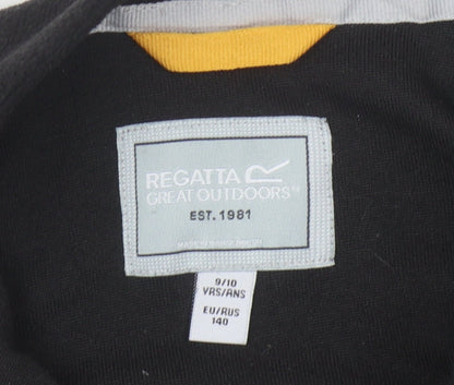Regatta Boys Black Fleece 1/4 Zip Sweatshirt - Size 10 Years