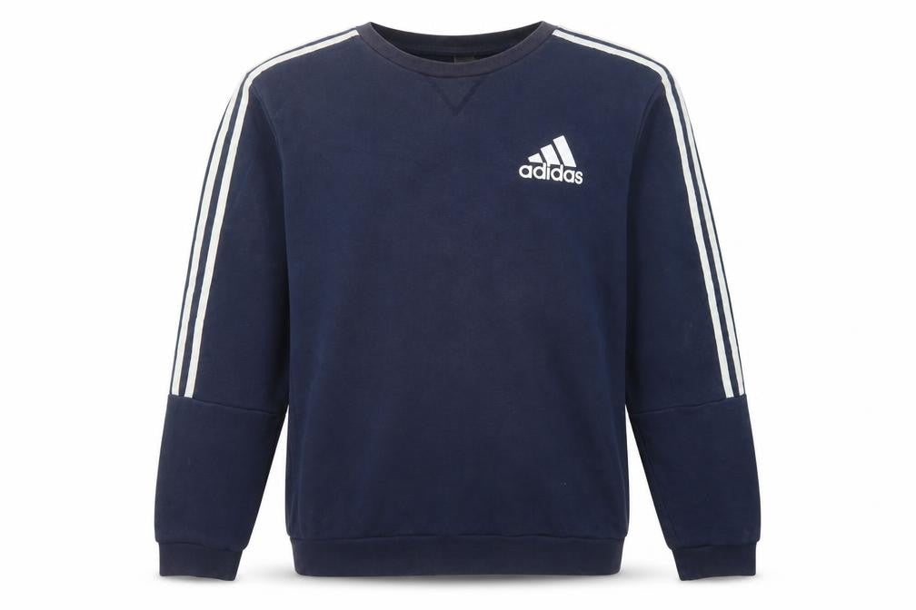 Mens UK Size M adidas Blue Pullover Sweatshirt