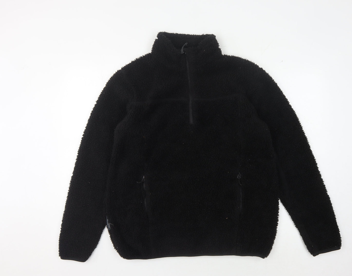 Unisex Adults UK Size S Mountainlife Black Pullover Hoodie