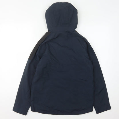 Next Boys Blue Puffer Jacket 12 Years with Hood