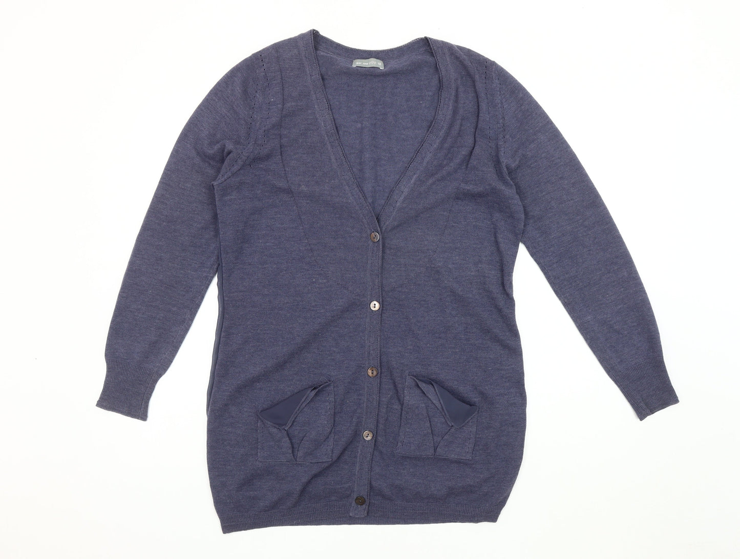 Womens UK Size 12 Marks and Spencer Blue Cardigan Jumper