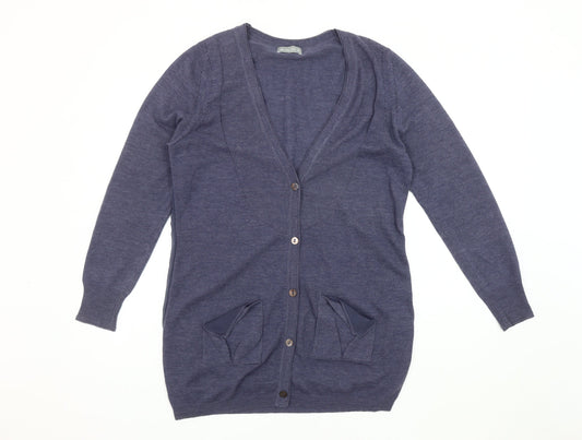 Womens UK Size 12 Marks and Spencer Blue Cardigan Jumper