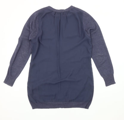 Womens UK Size 12 Marks and Spencer Blue Cardigan Jumper