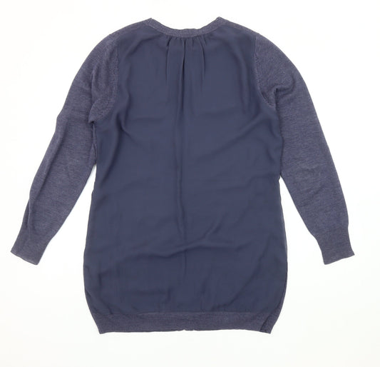 Womens UK Size 12 Marks and Spencer Blue Cardigan Jumper