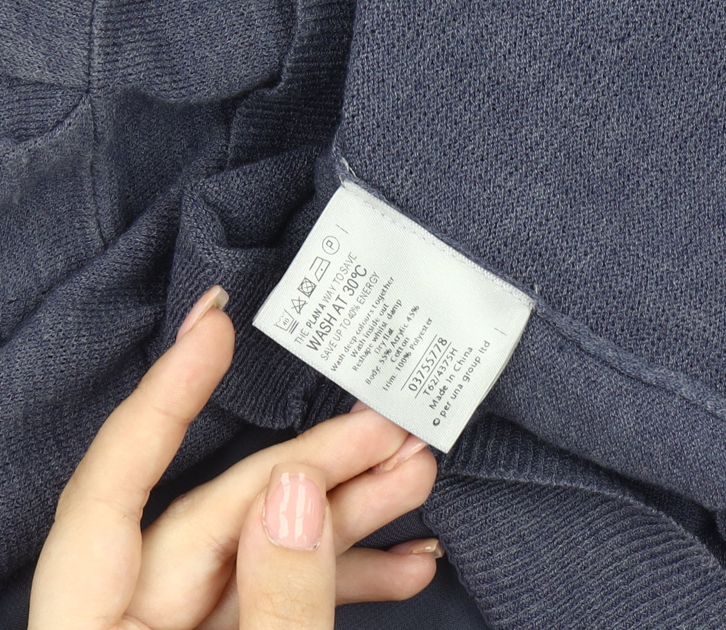 Womens UK Size 12 Marks and Spencer Blue Cardigan Jumper