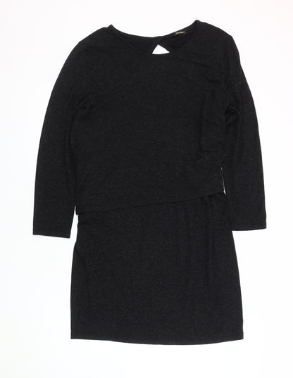 Pomodoro Women's Black Knee Length Dress Size 14