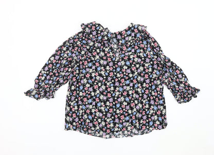 Womens UK Size 14 Marks and Spencer Multicoloured Basic Blouse