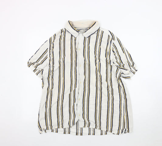 Unisex Adults UK Size L MNG Multicoloured Basic Button-Up