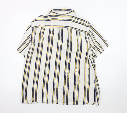 Unisex Adults UK Size L MNG Multicoloured Basic Button-Up