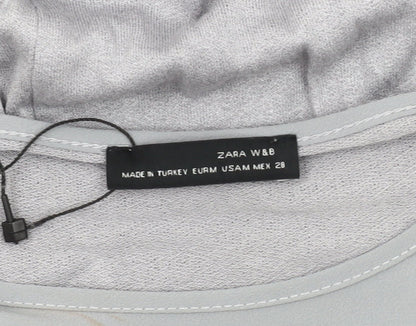 Zara Women Grey Long Asymmetric Dress Size 10