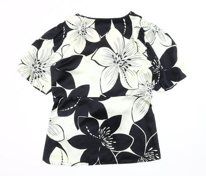 Womens UK Size 20 M&Co Black Basic Blouse