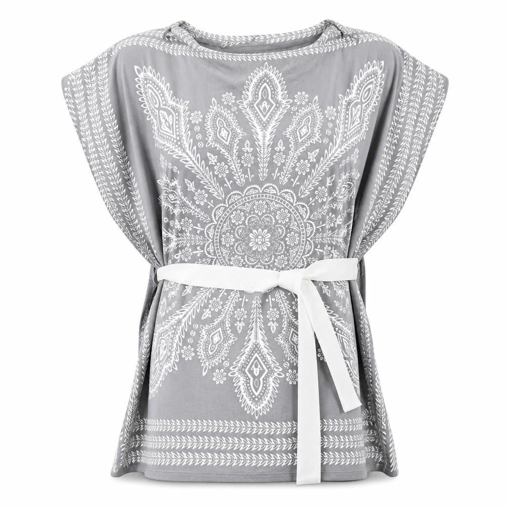 Womens UK Size S Stella Grey Tunic Blouse