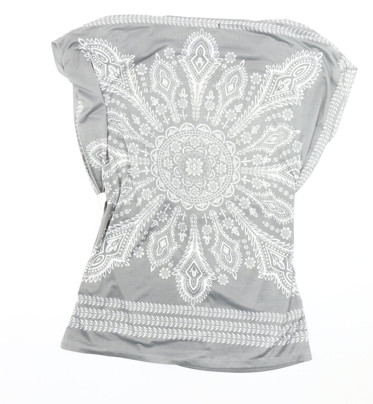 Womens UK Size S Stella Grey Tunic Blouse