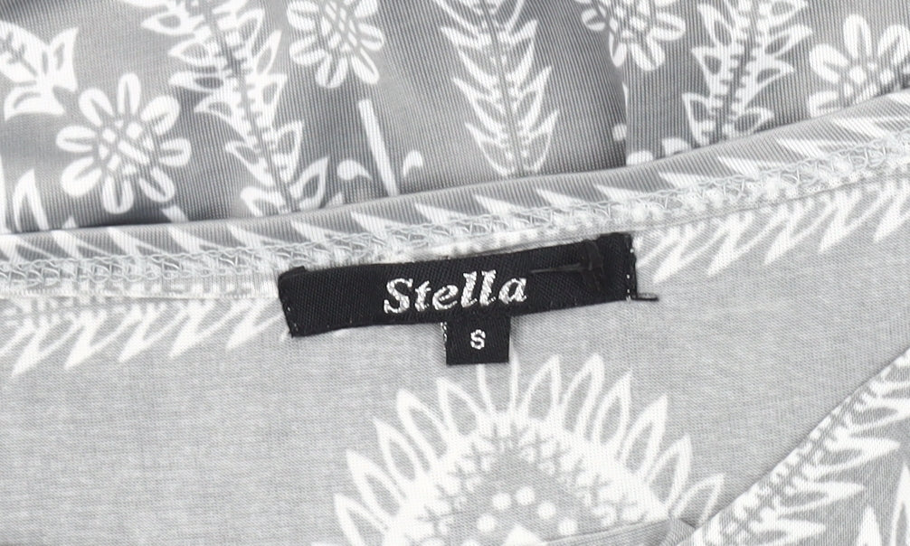 Womens UK Size S Stella Grey Tunic Blouse