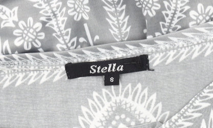 Womens UK Size S Stella Grey Tunic Blouse