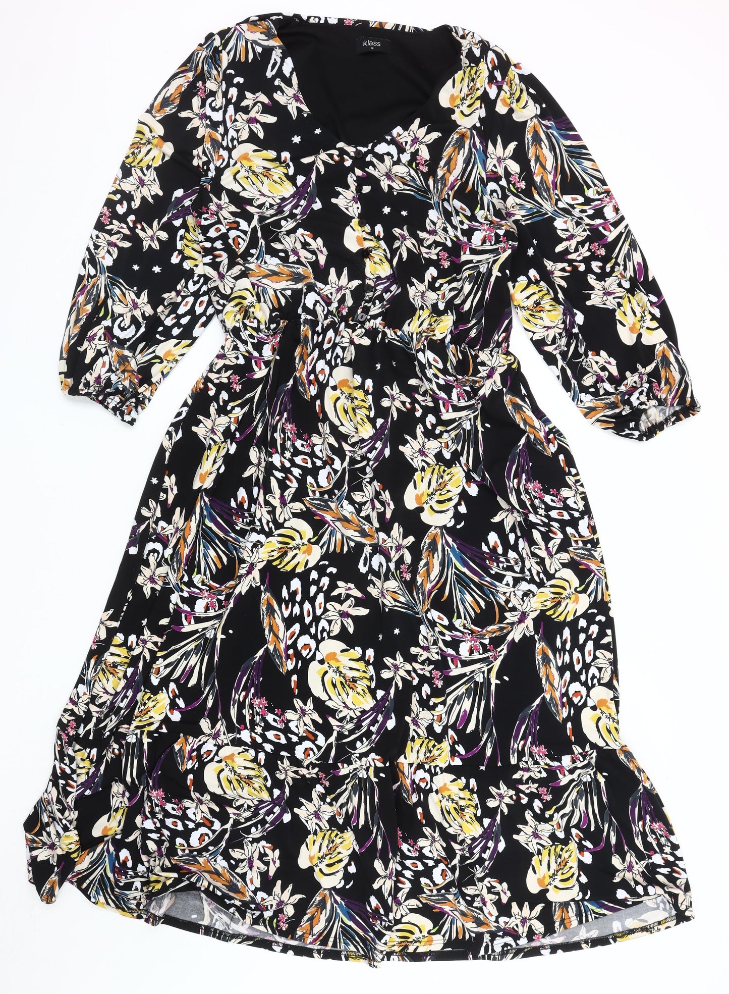 Klass Women's Multicoloured Floral Dress Size 16