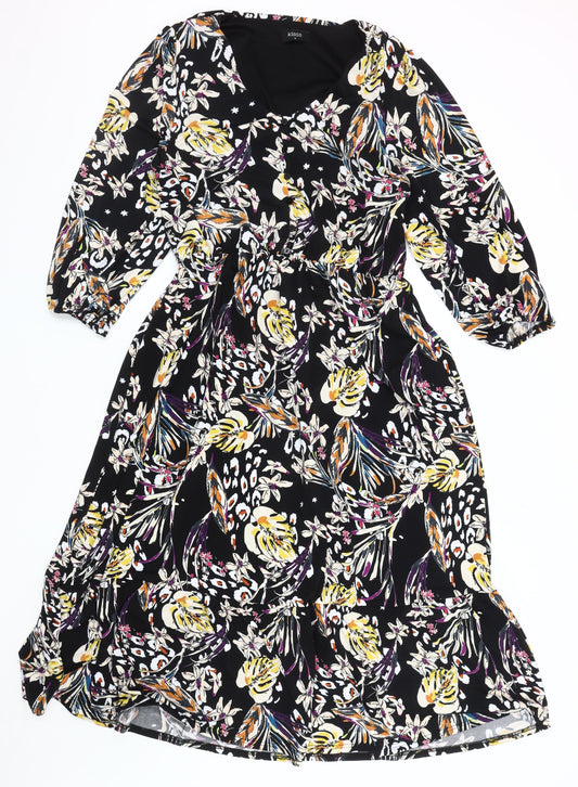 Klass Women's Multicoloured Floral Dress Size 16