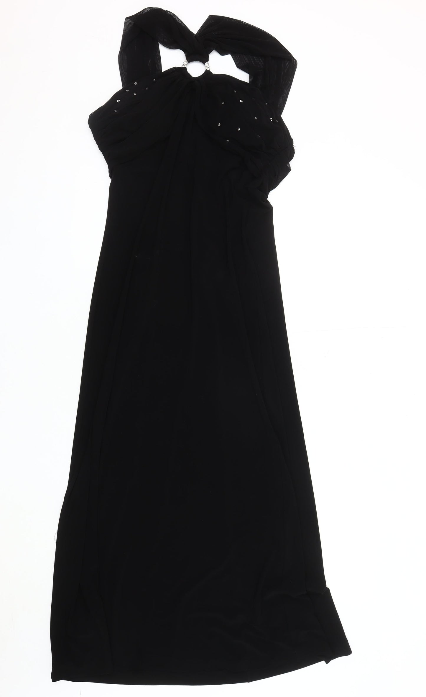 Gina Bacconi Women's Black Halter Dress UK 16