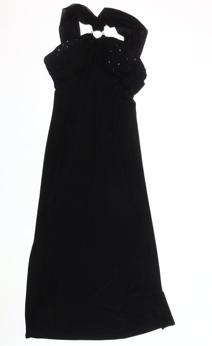 Gina Bacconi Women's Black Halter Dress UK 16