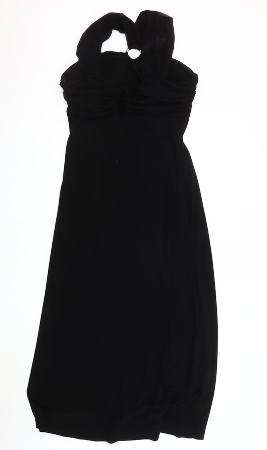 Gina Bacconi Women's Black Halter Dress UK 16