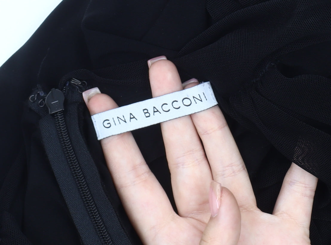 Gina Bacconi Women's Black Halter Dress UK 16