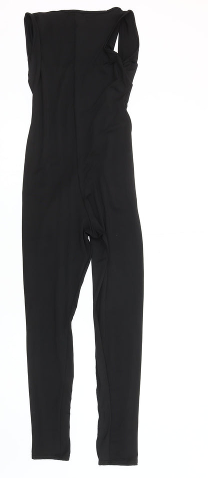PrettyLittleThing Women's Black Sleeveless Jumpsuit, Size 12