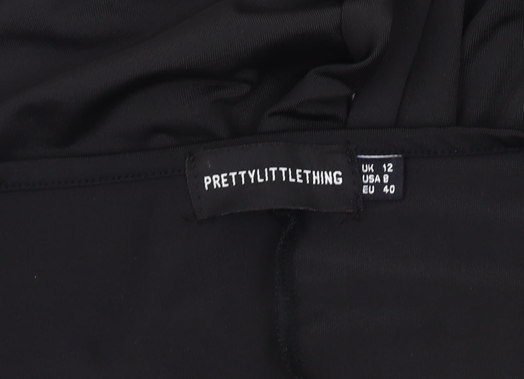 PrettyLittleThing Women's Black Sleeveless Jumpsuit, Size 12