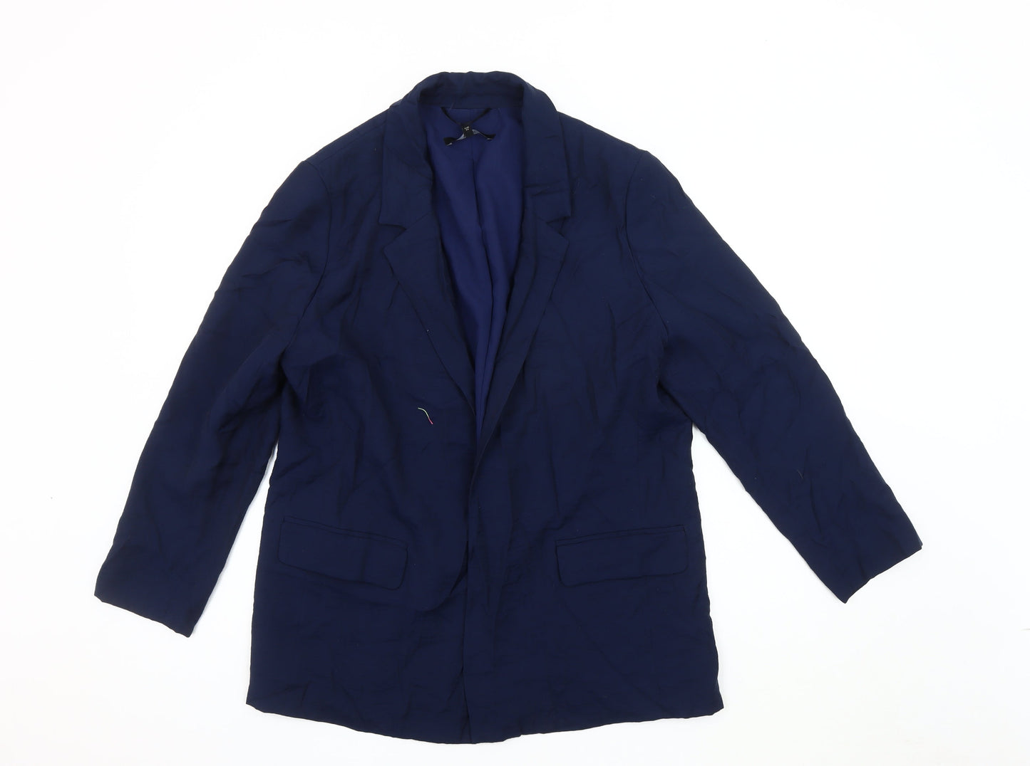 Next Women's Blue Blazer Size 16 Regular Fit Jacket