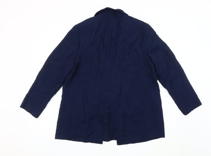 Next Women's Blue Blazer Size 16 Regular Fit Jacket
