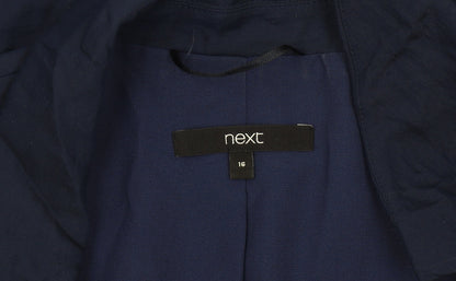 Next Women's Blue Blazer Size 16 Regular Fit Jacket