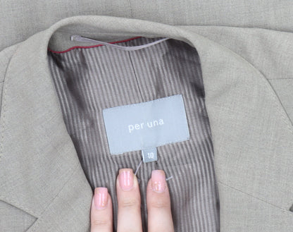 Per Una Women's Beige Blazer, Size 10, Regular Fit