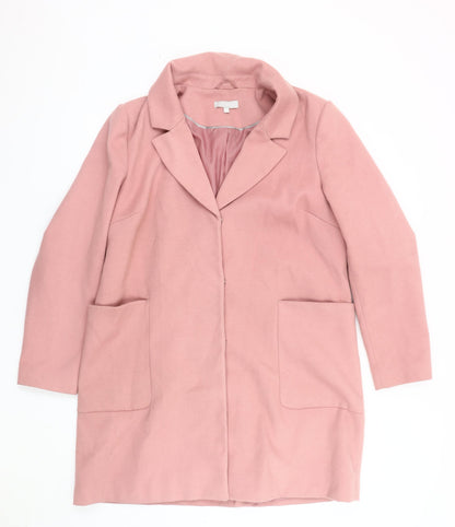 Womens UK Size 16 RedHerring Pink Overcoat