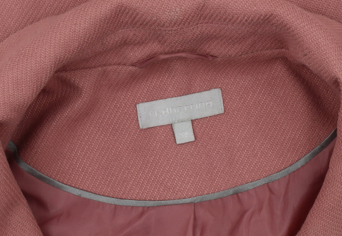Womens UK Size 16 RedHerring Pink Overcoat