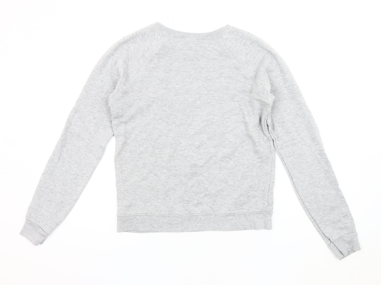 Topshop Women's Grey Bicycle Graphic Pullover Sweatshirt Size 10