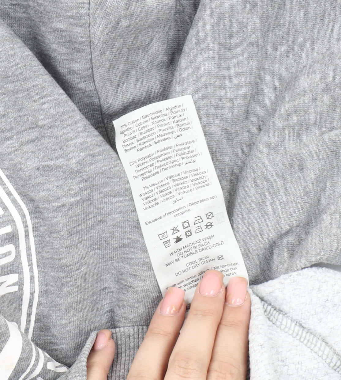 Stock & Hank Men's Grey L Pullover Hoodie Vintage Style