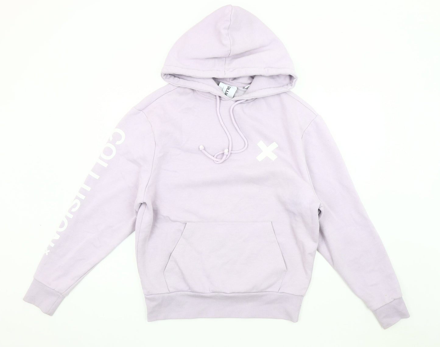 Womens UK Size XS COLLUSION Purple Pullover Hoodie
