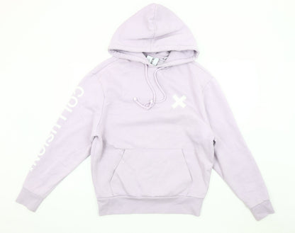 Womens UK Size XS COLLUSION Purple Pullover Hoodie