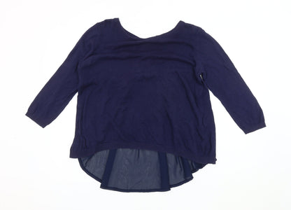 Womens UK Size M VERO MODA Blue Cardigan Jumper