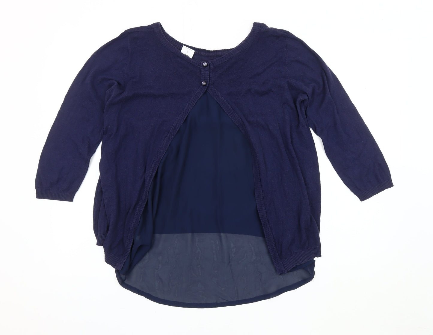 Womens UK Size M VERO MODA Blue Cardigan Jumper