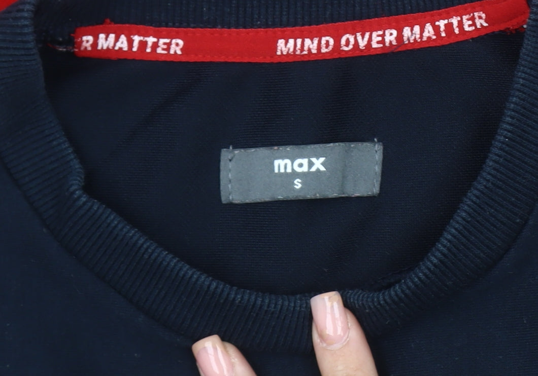 Max Men's Red Blue Sweatshirt S Pullover Graphic