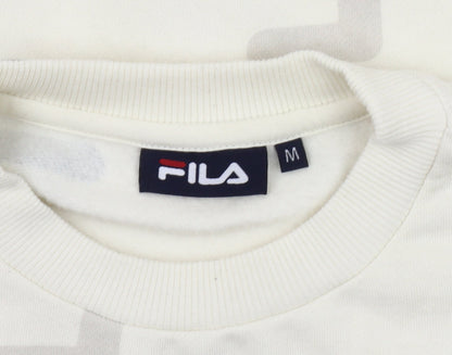 Fila Unisex Ivory Logo Sweatshirt, Size M, Casual Style