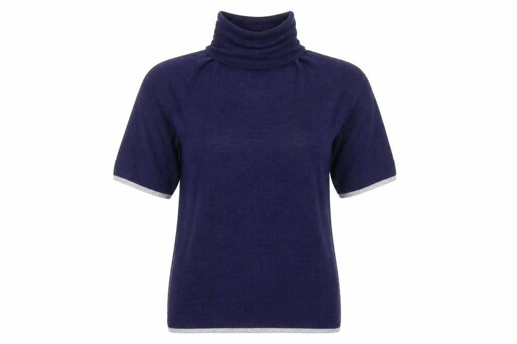 Womens UK Size S Ellen Tracy Blue Pullover Jumper