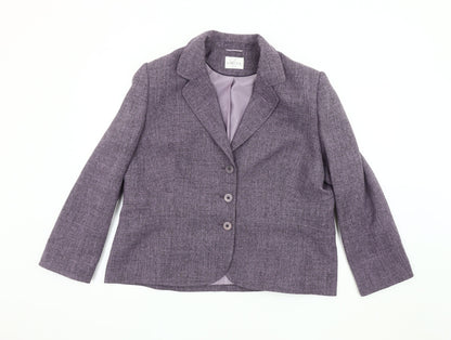 Eastex Women's Purple Blazer - Size 18
