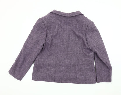 Eastex Women's Purple Blazer - Size 18