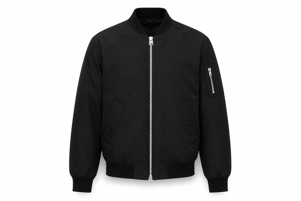 Mens UK Size M brixtol Black Bomber Jacket