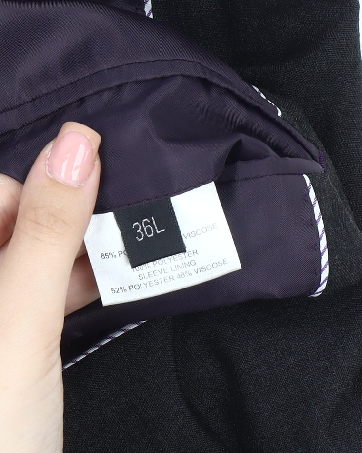 Mens UK Size 36 Fellini Regular Black Suit Jacket