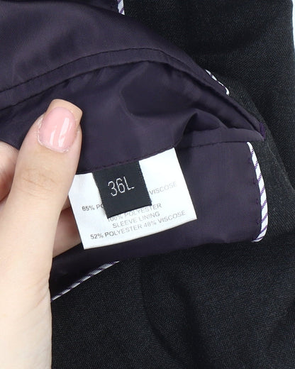 Mens UK Size 36 Fellini Regular Black Suit Jacket