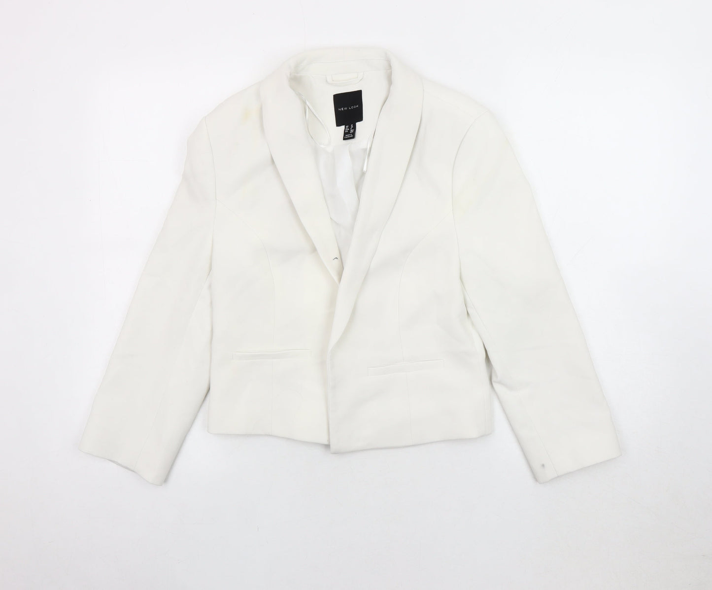 New Look Women's White Blazer Size 10