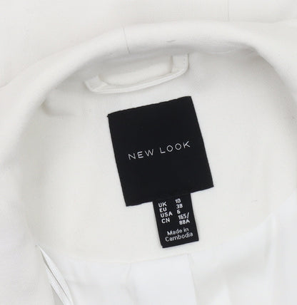 New Look Women's White Blazer Size 10