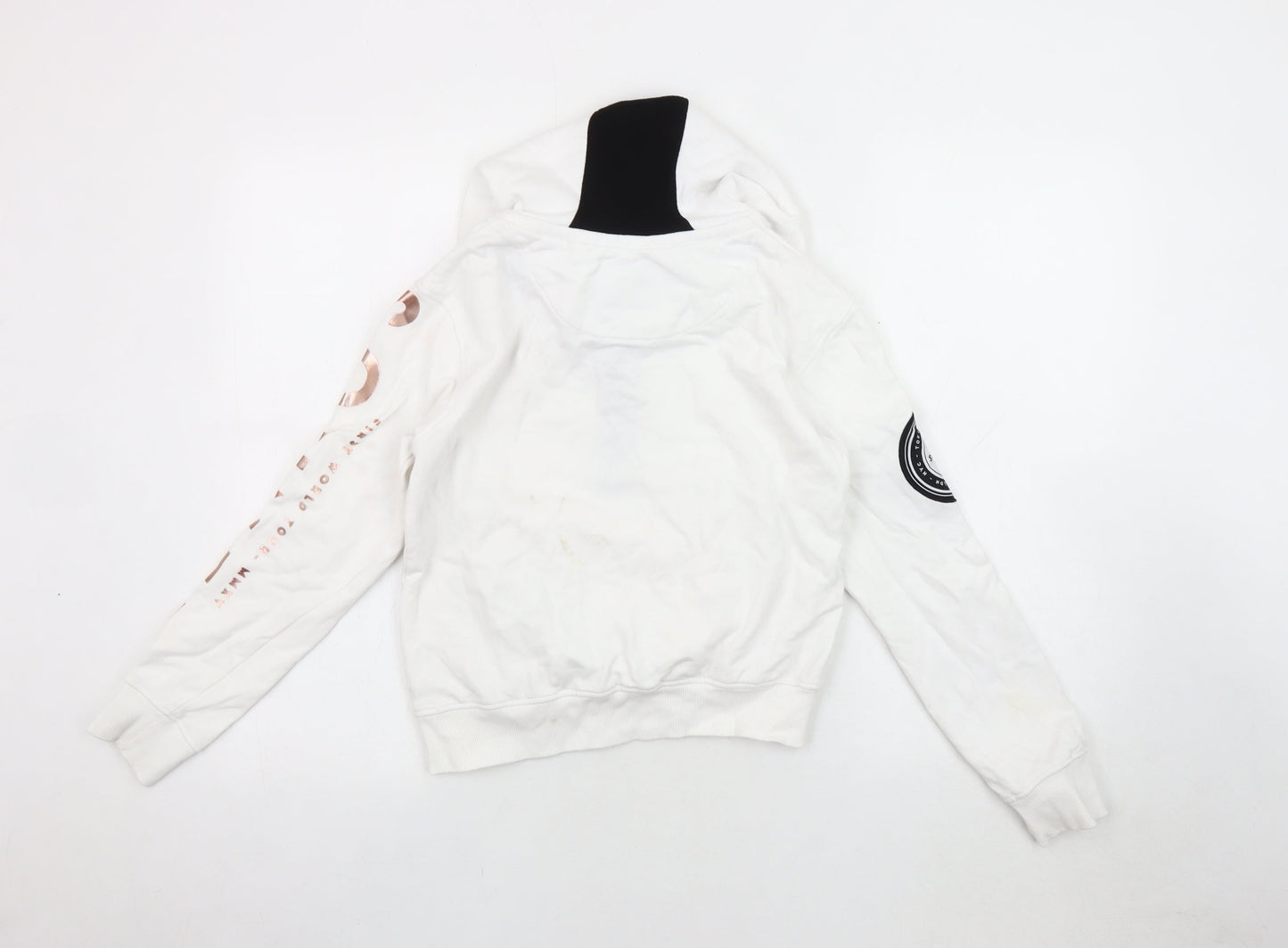 Sonneti Girls White Hoodie 12-13 Years with Zip Pockets